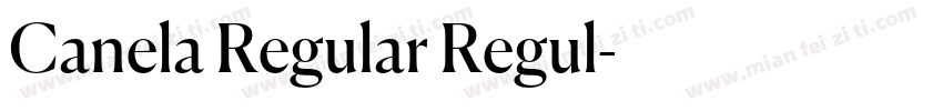 Canela Regular Regul字体转换